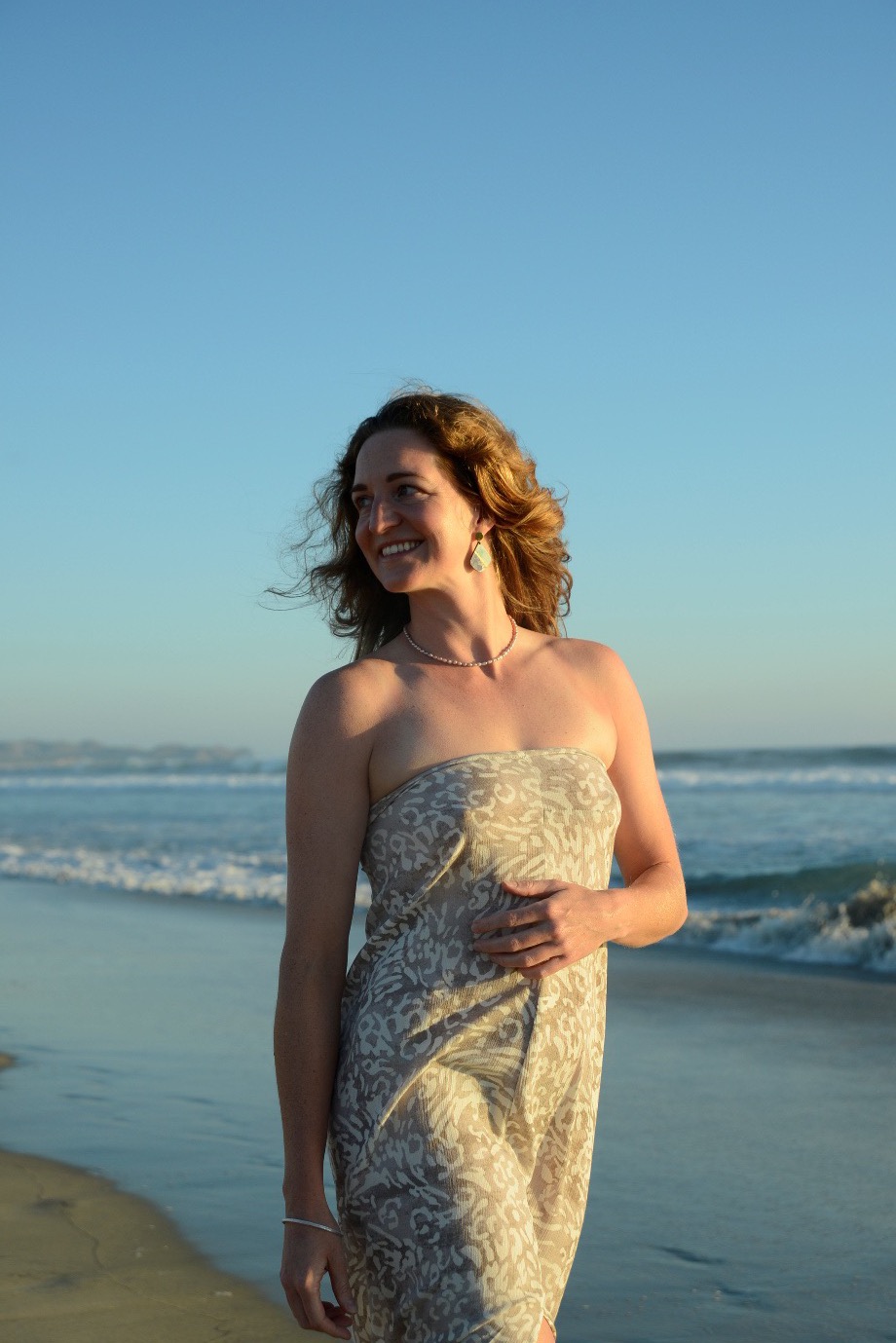 Simone at the beach, Vancouver-based sex and relationship coach